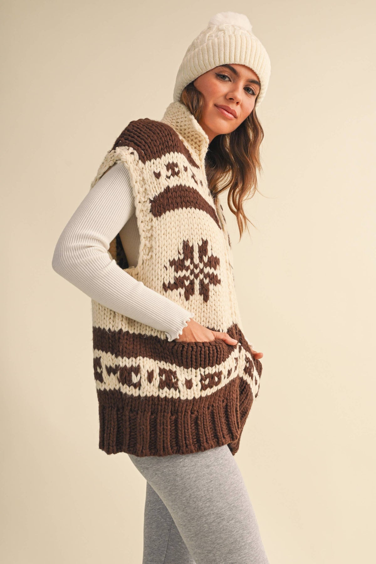 Chunky Zip Up Vest