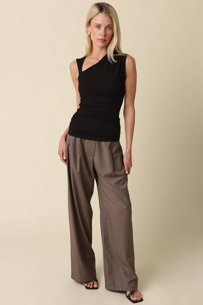 Mia Asymmetrical Ruched Top