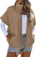 Short Sleeve Quilted Jacket