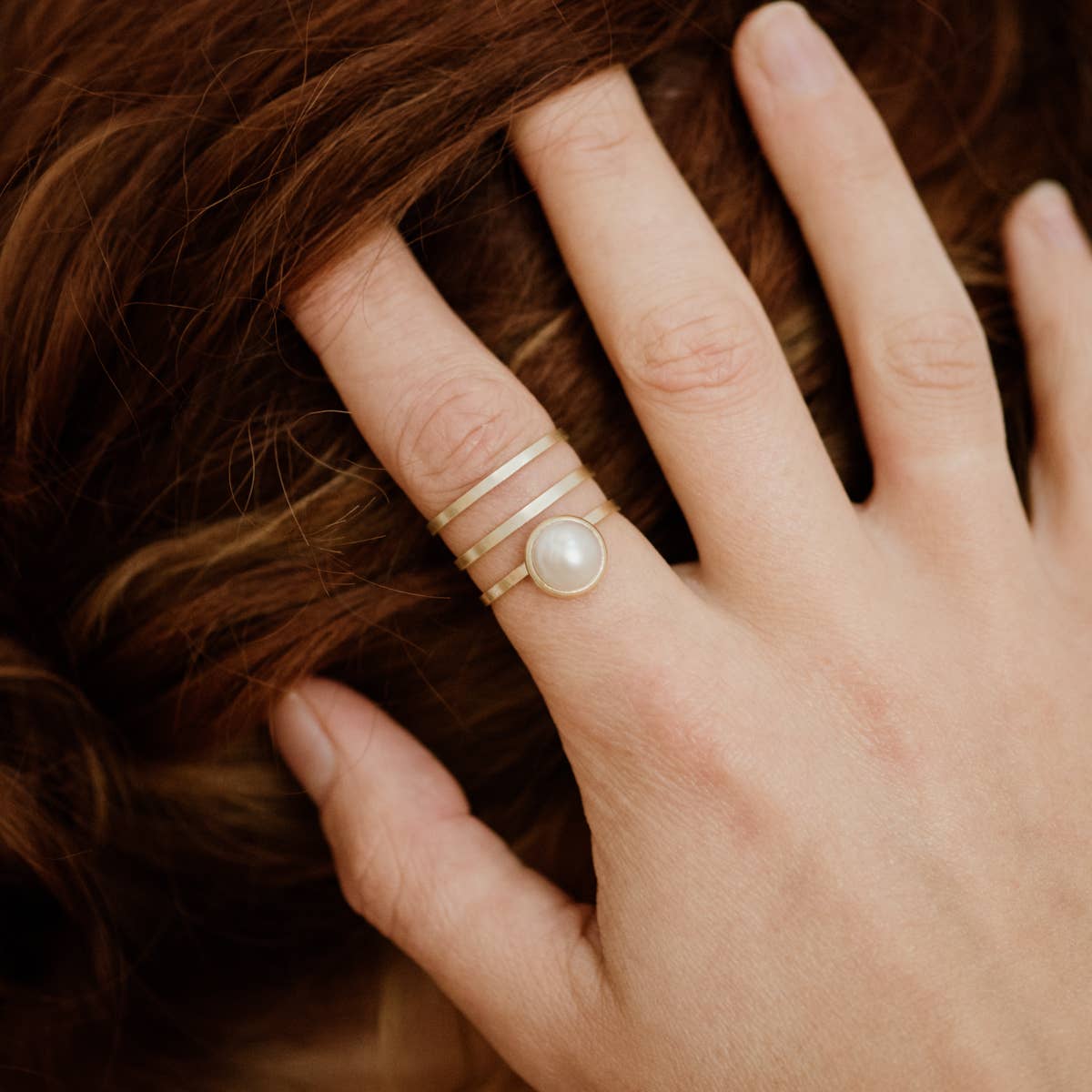 Strata Ring // Pearl