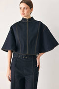 A denim capelet top - FJ1468B