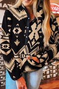 Aztec Half Zip Plush Sweatshirt