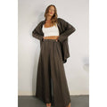 LINEN WIDE LEG PANTS