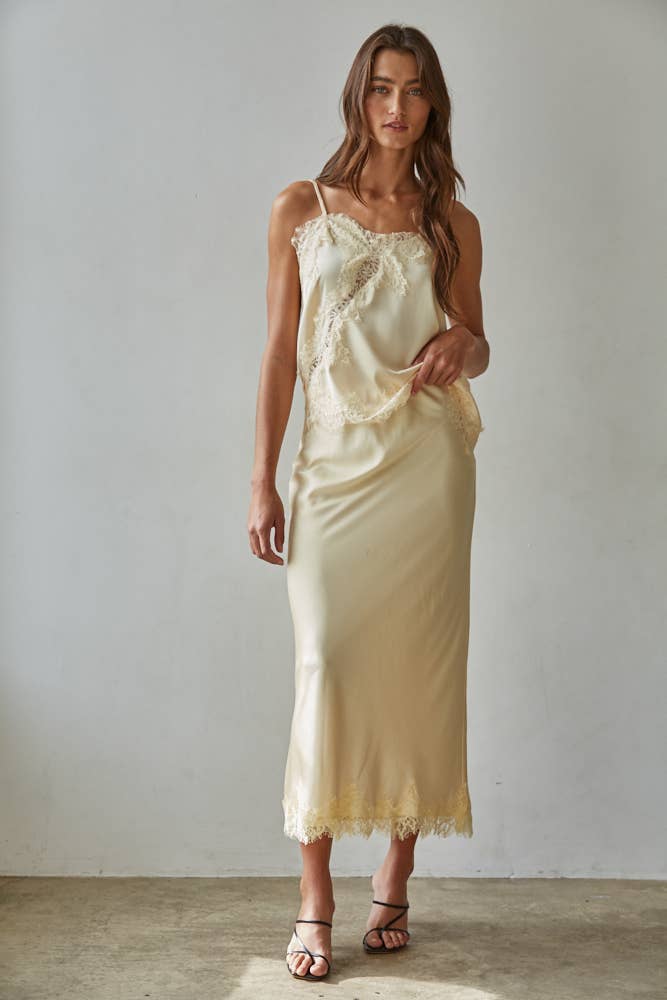 Andrea Satin Cami Top