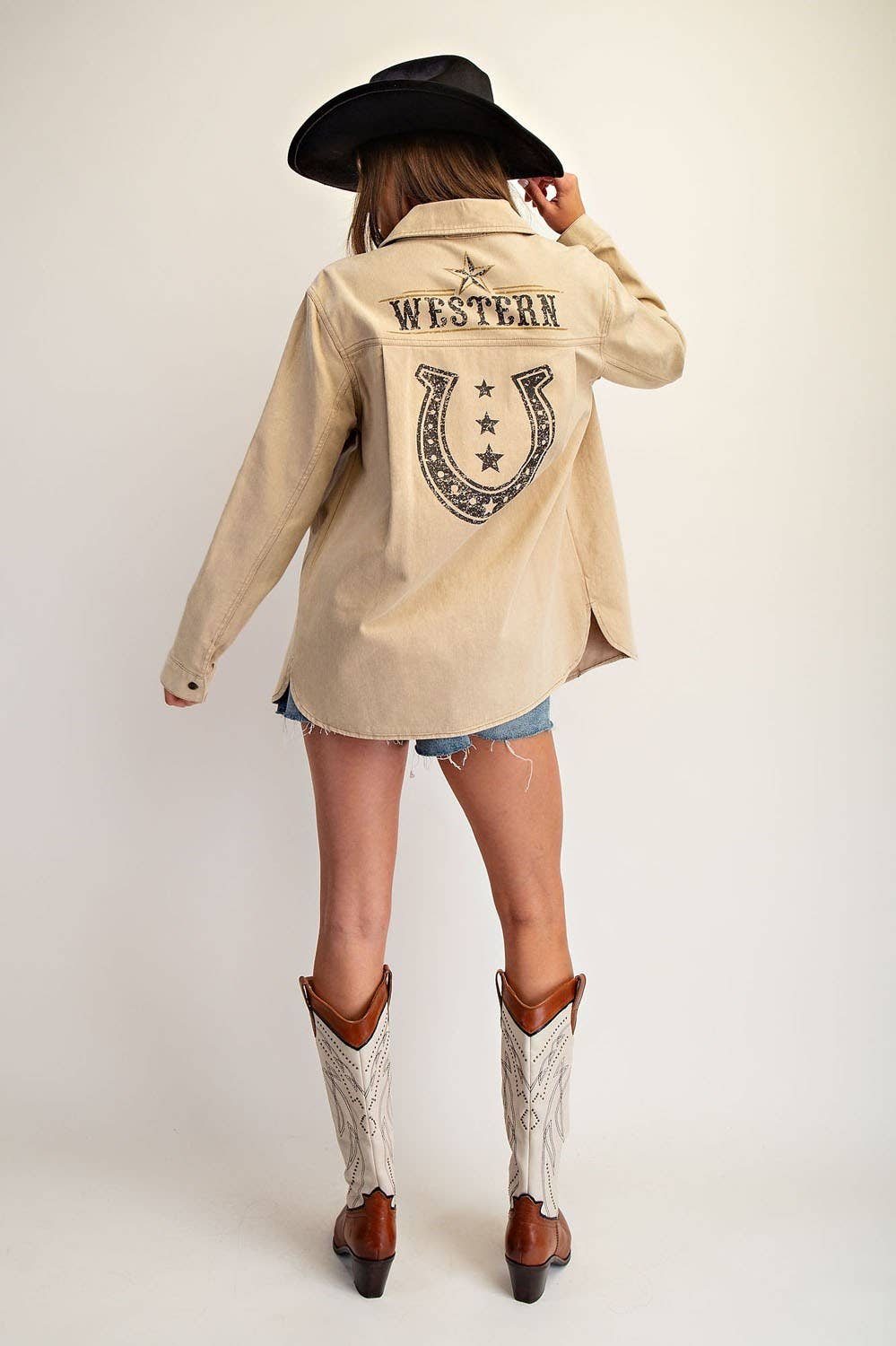 WESTERN GRAPHIC BACK JACKET