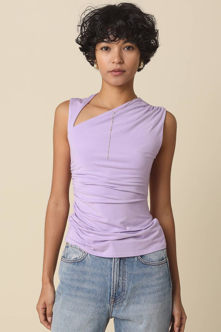 Mia Asymmetrical Ruched Top