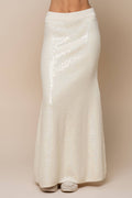 Sequin Maxi Knit Skirt