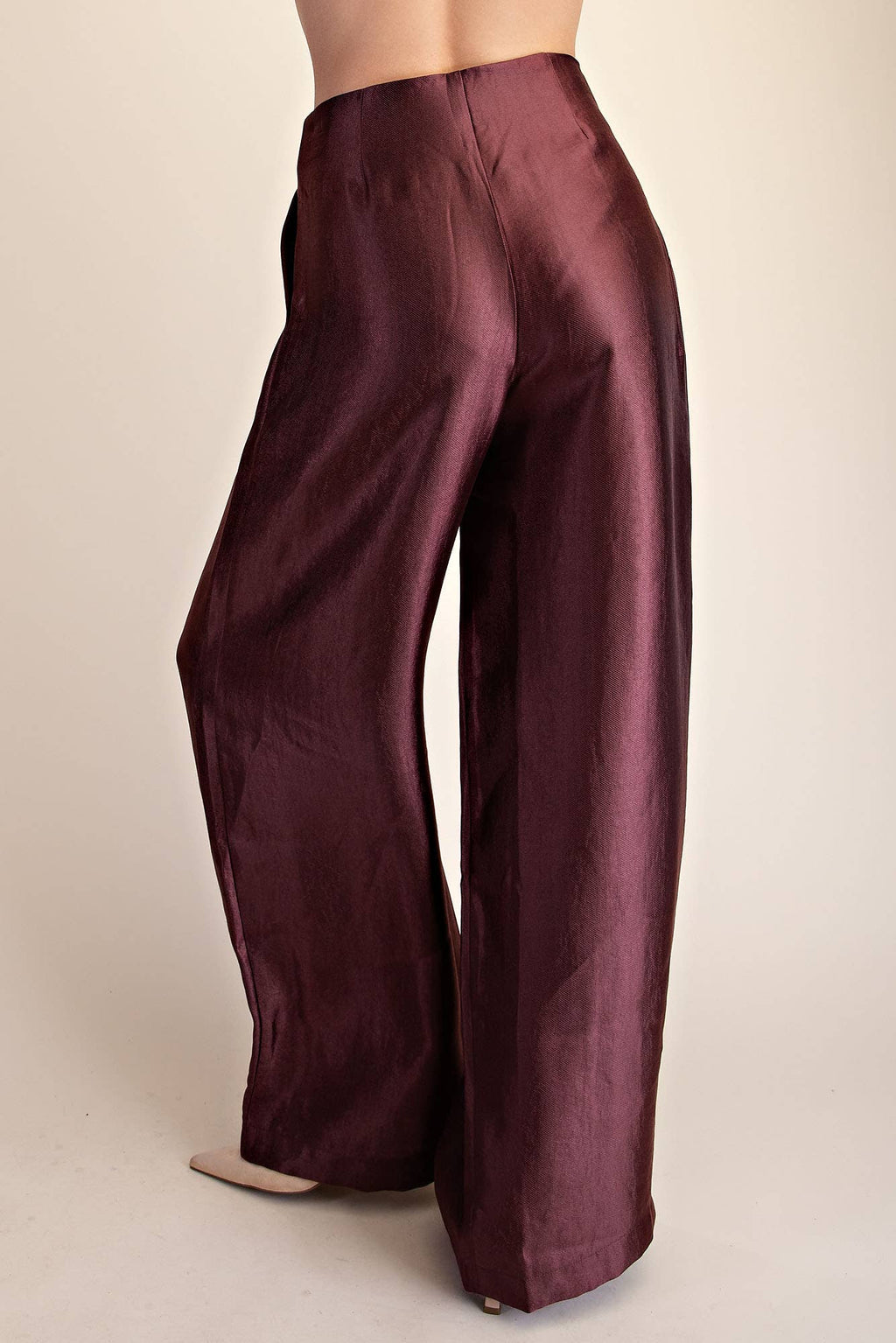 High-Waist Pleated Pants