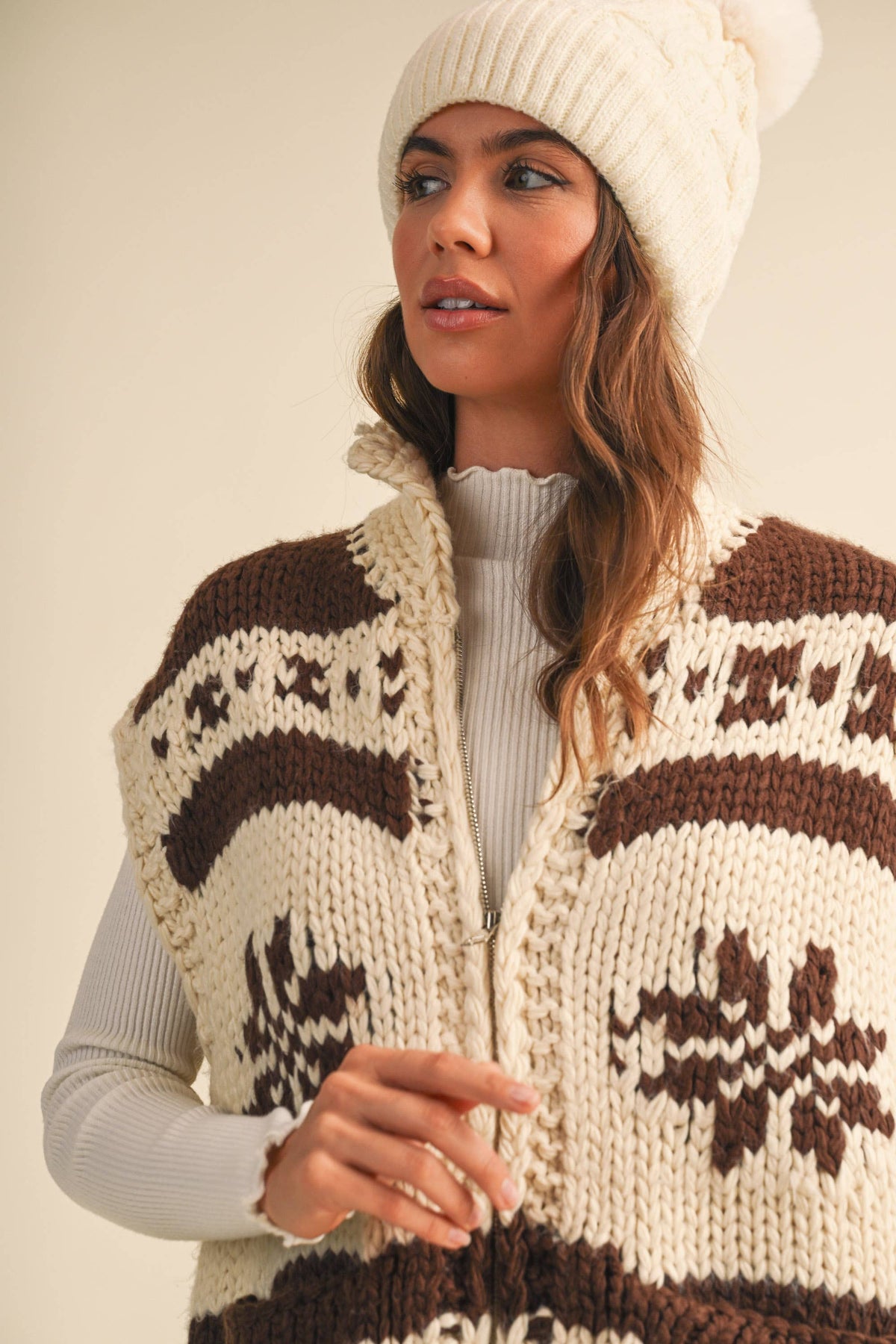 Chunky Zip Up Vest