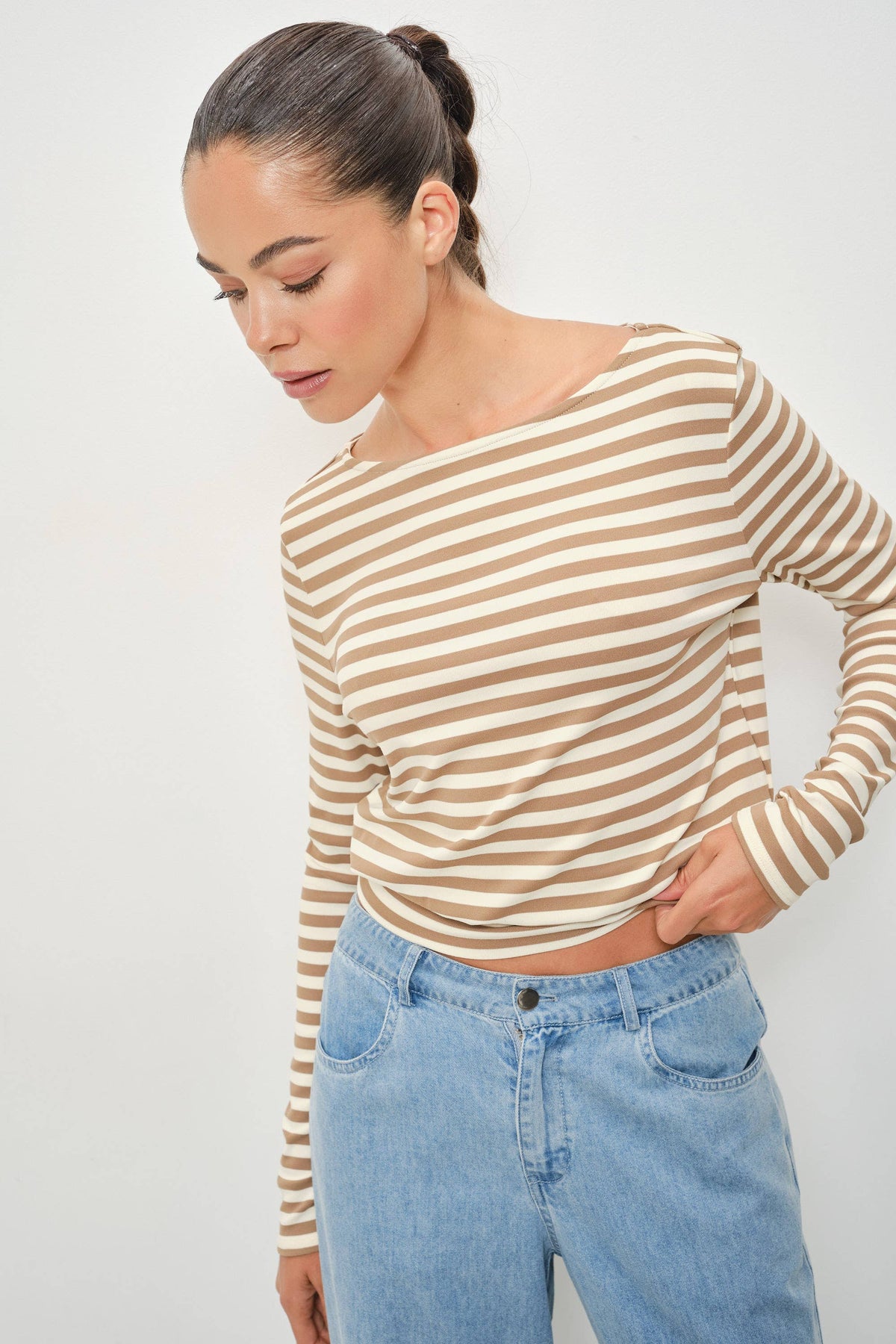 ELIO STRIPED TOP