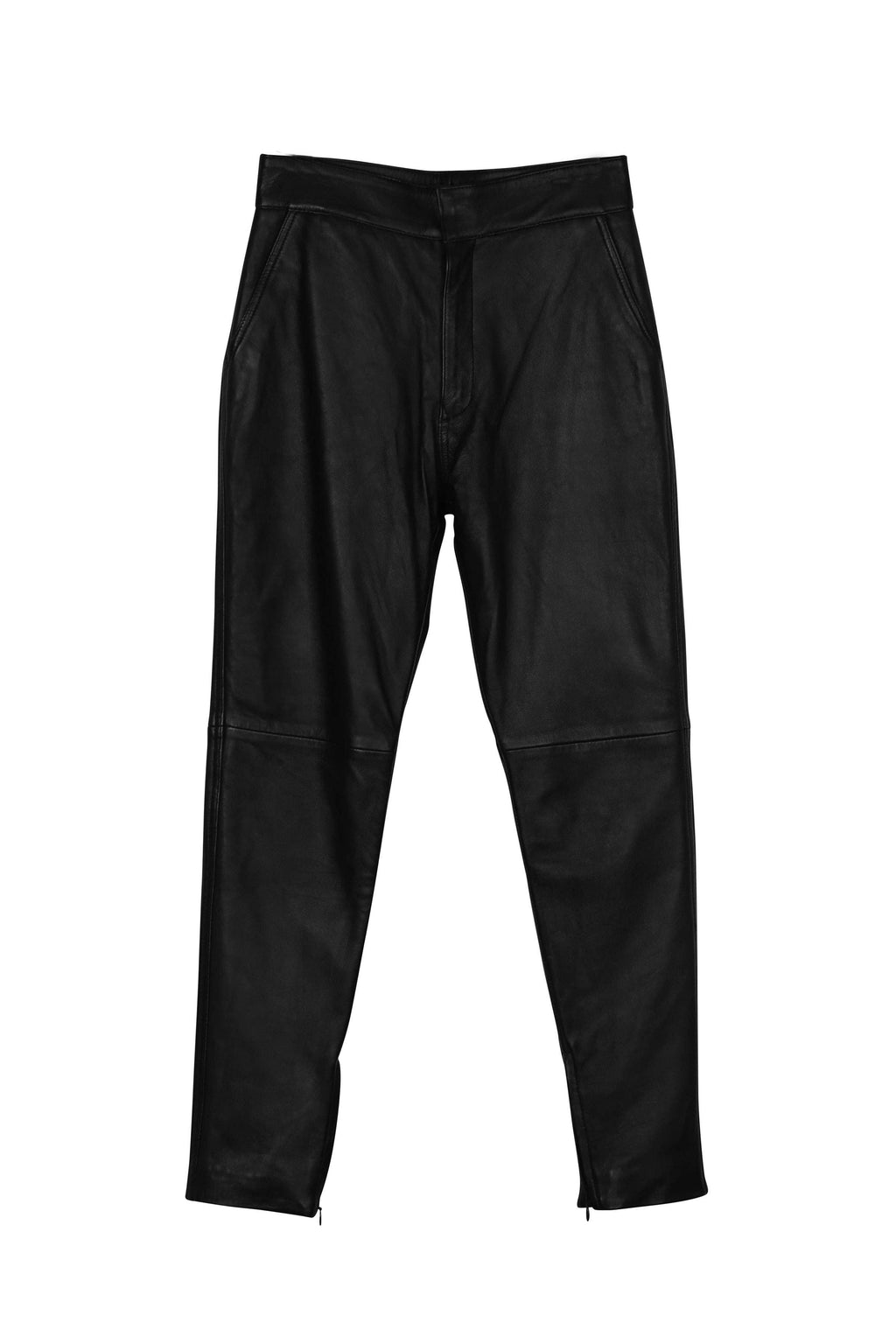 Bone Genuine Leather Slim Pant