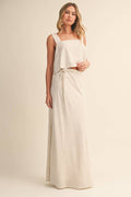 FLARE TOP AND MAXI SKIRT SET