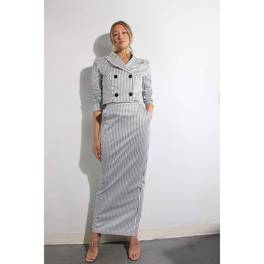 3 PCS SATIN SKIRT SET