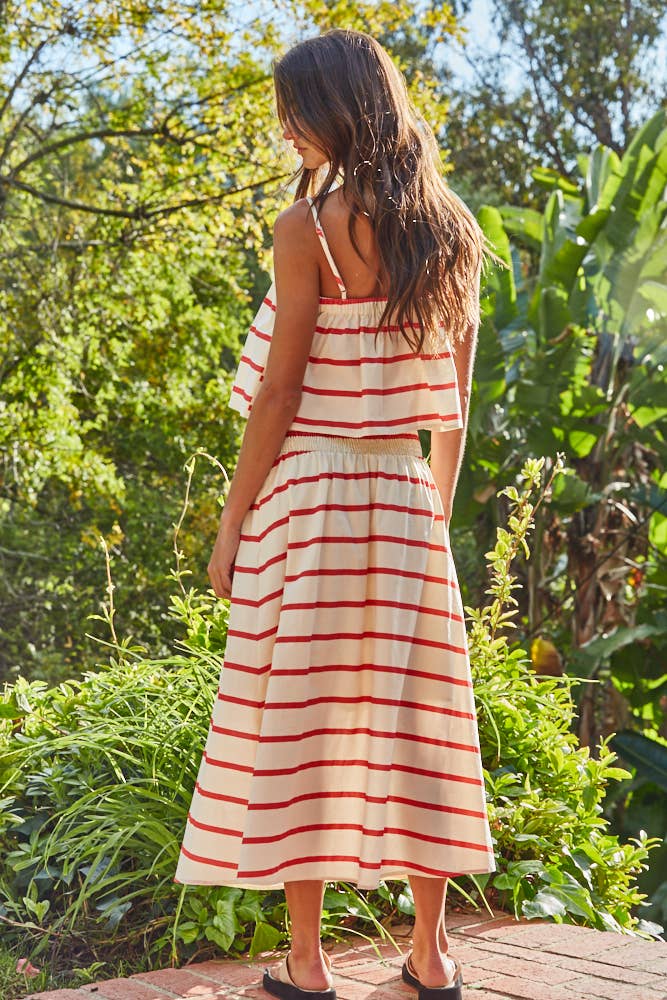 Ahoy Striped Skirt Set