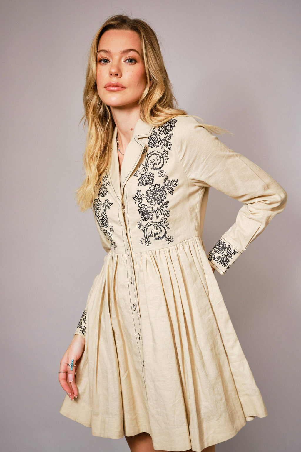 Floral Embroidered Dress