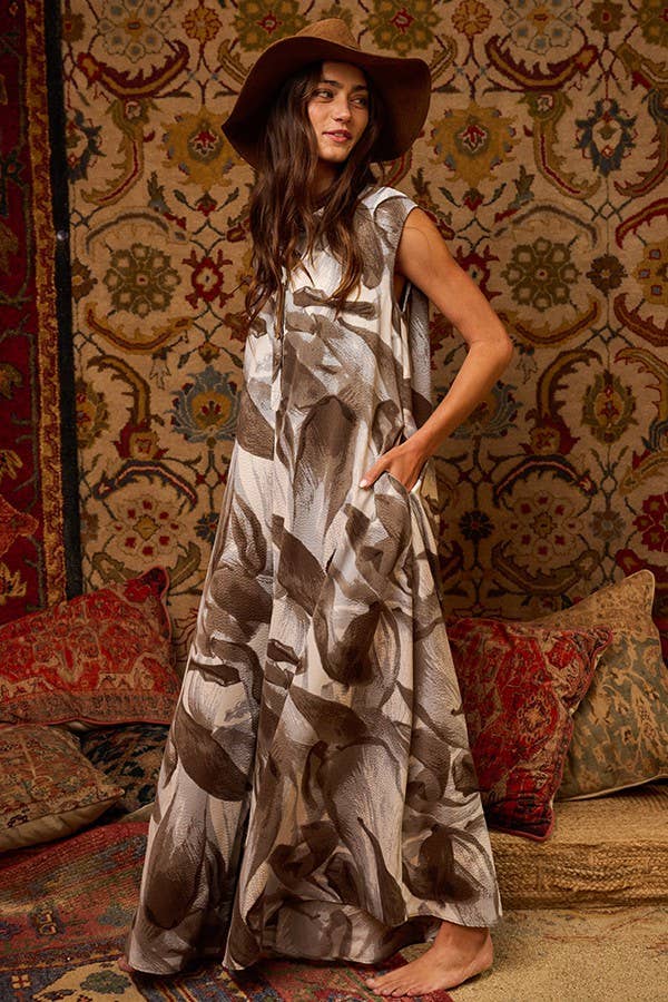 Wide Leg Print Jumpsuit