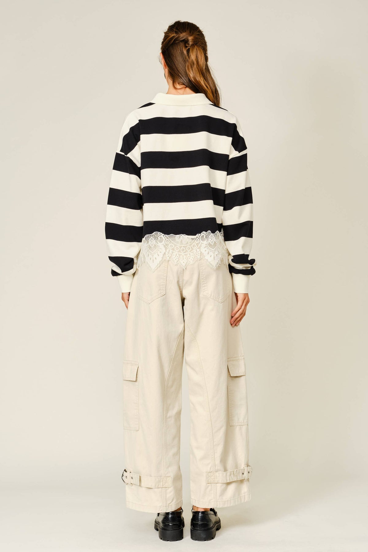 CARGO PANTS WITH BELTED LEG