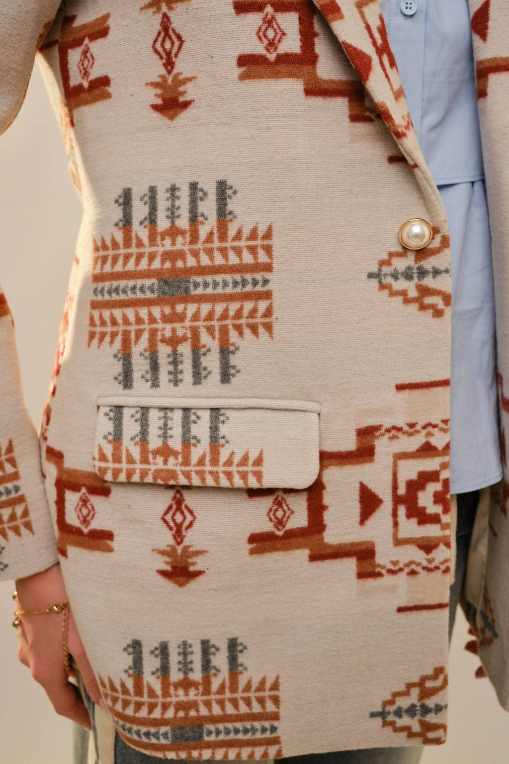 Aztec Jacquard Blazer