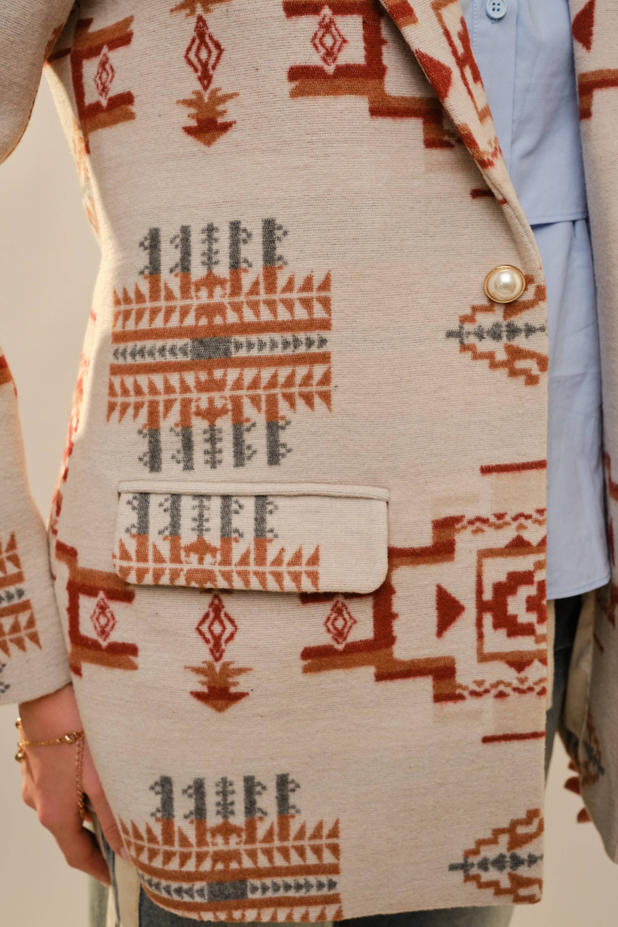 Aztec Jacquard Blazer