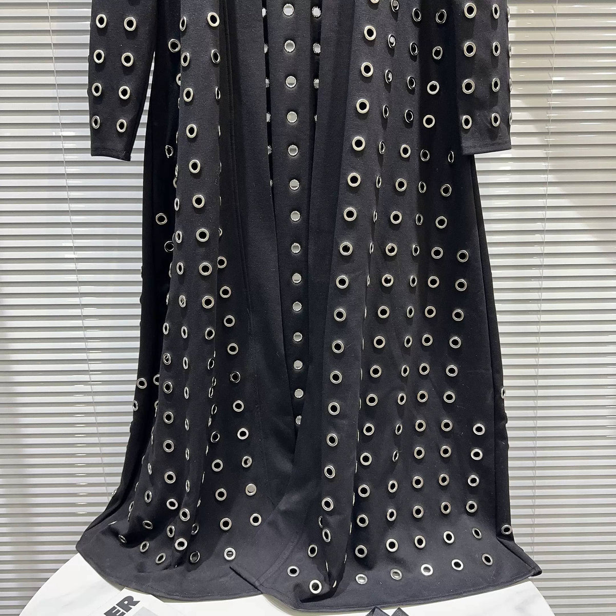 Metal Eyelet Cutout Duster