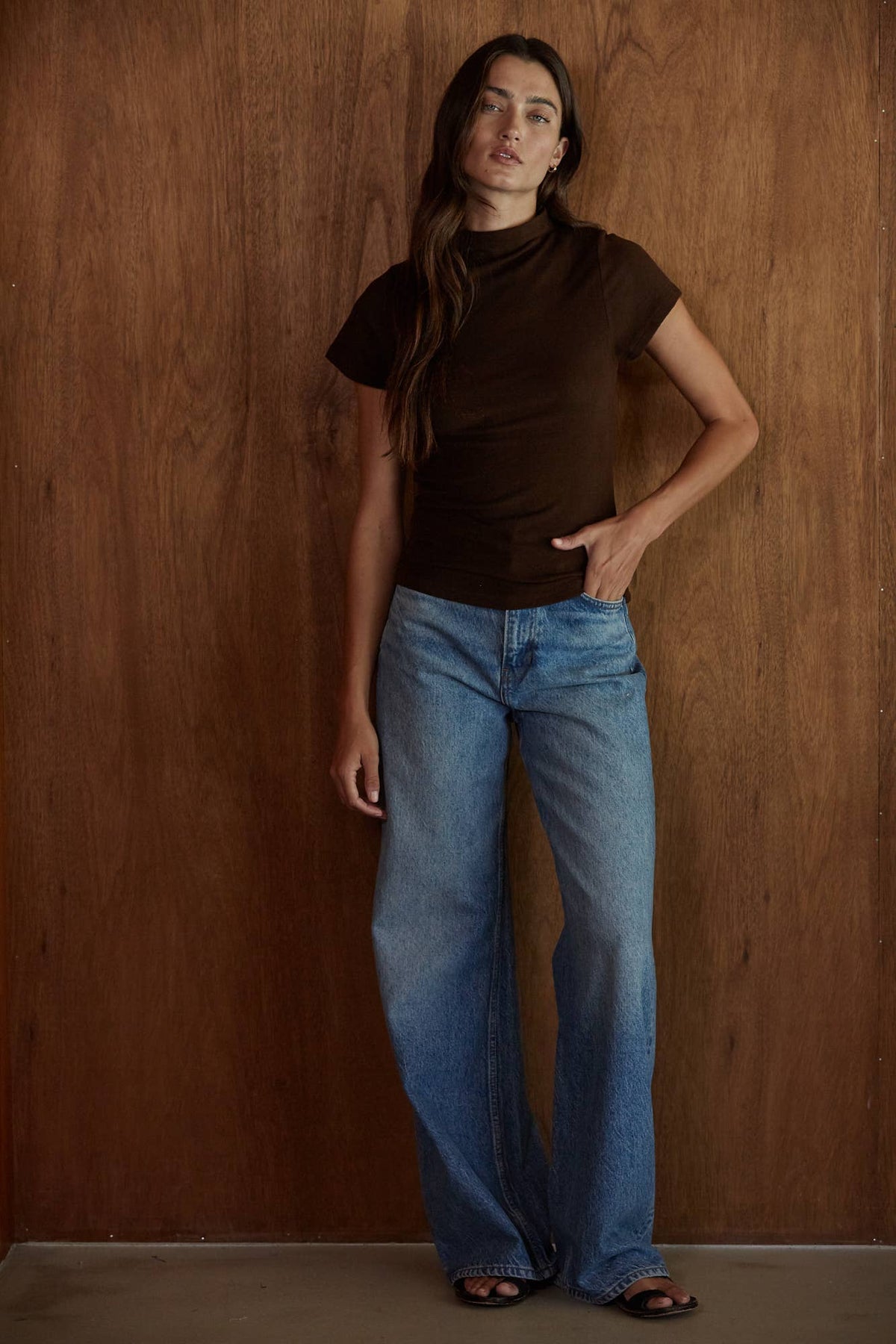 Knit Mock Neck Shirt