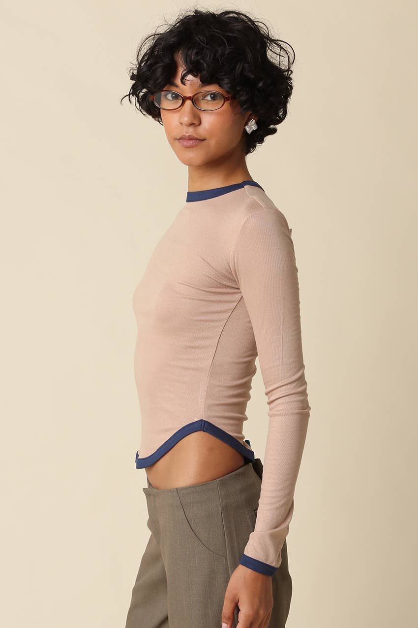 Kendall Contrast Trim Top
