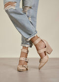 Edgy and Classy Buckle Heels