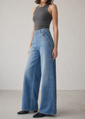 High Waisted Wide Leg Jean