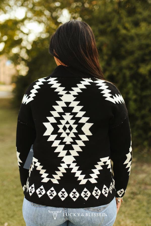 Aztec Knit Cardigan