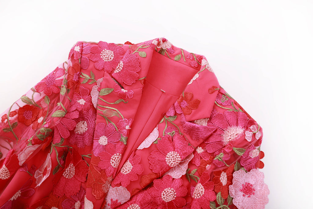 3D Embroidered Suit-FINAL SALE ITEM