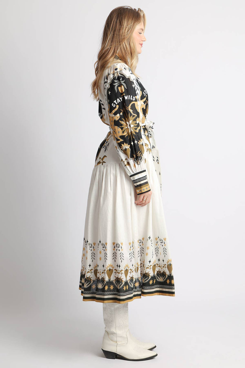 Western Maxi Shirt Dress