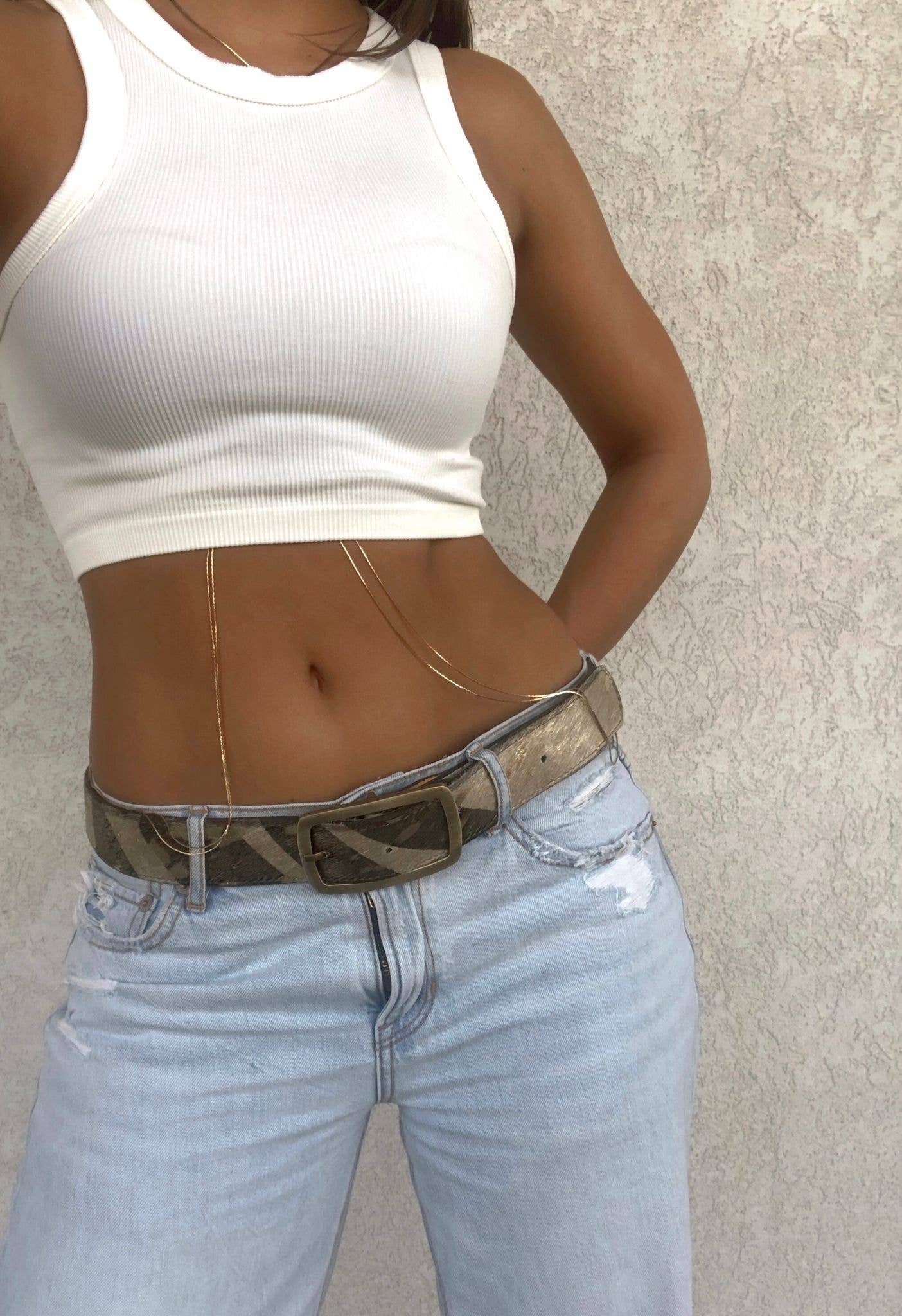 Exotic Fur Belt