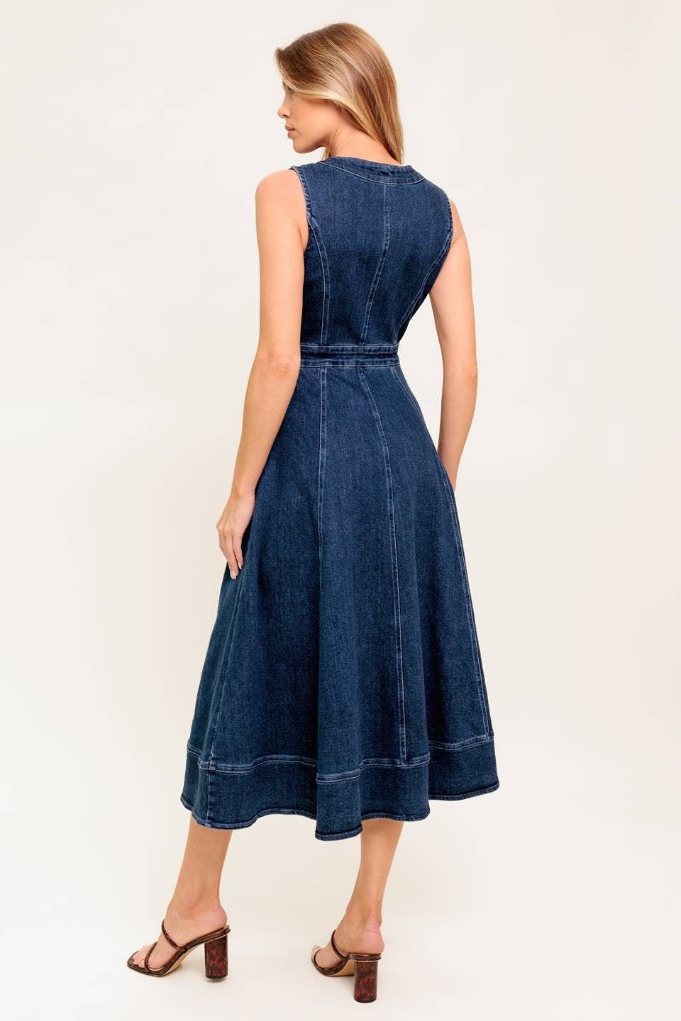 Emilee denim midi dress