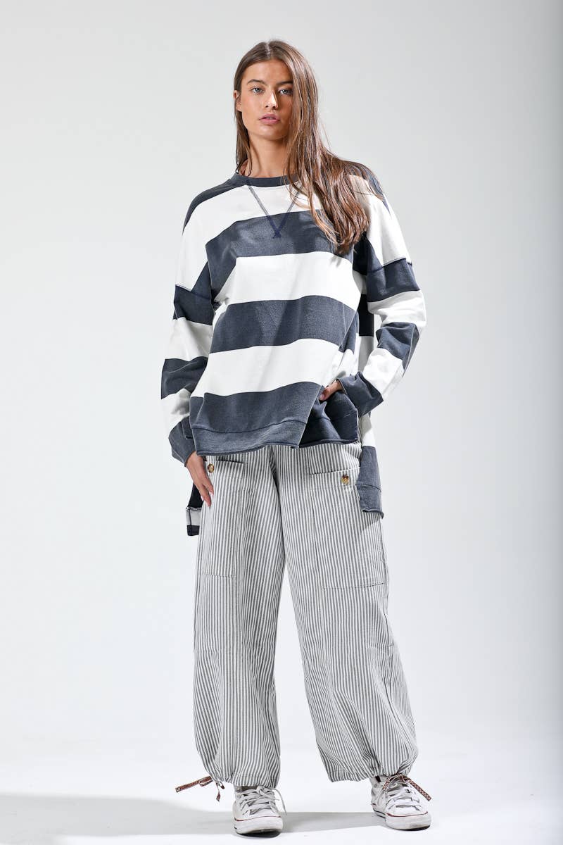 Washed Out StripedTtop