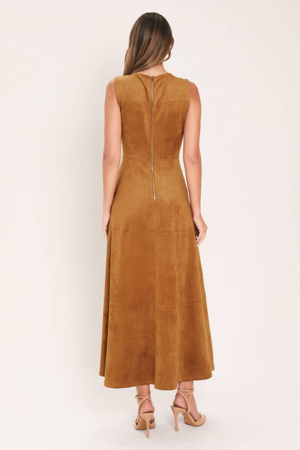 Faux Suede Dress