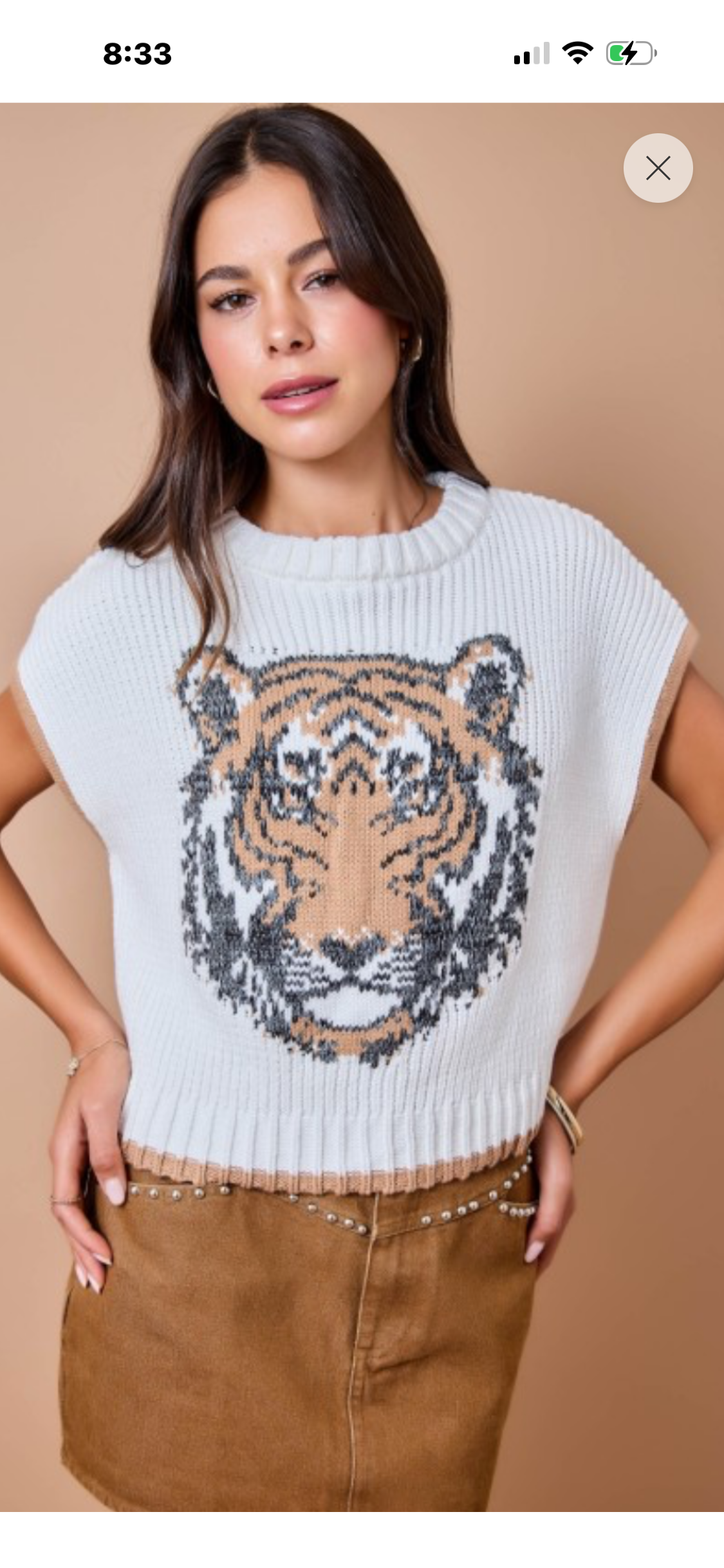 Tiger Sweater Vest