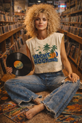Yacht Rock Summer 89 Boxy Midriff Muscle top