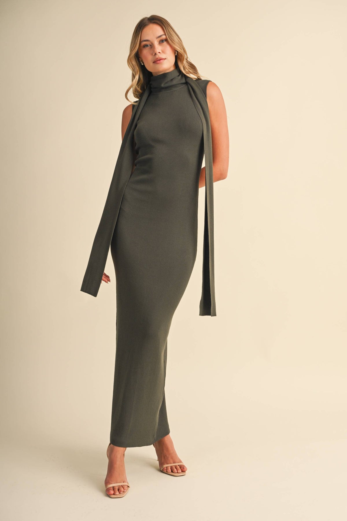 SCOOP BACK MAXI DRESS