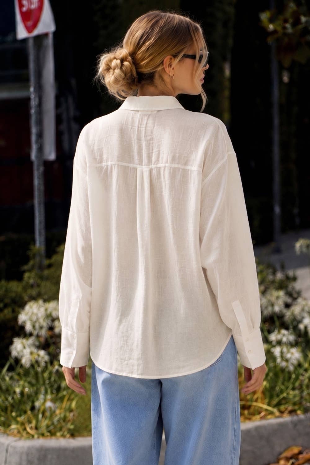 Soft Drape Button Down Shirt