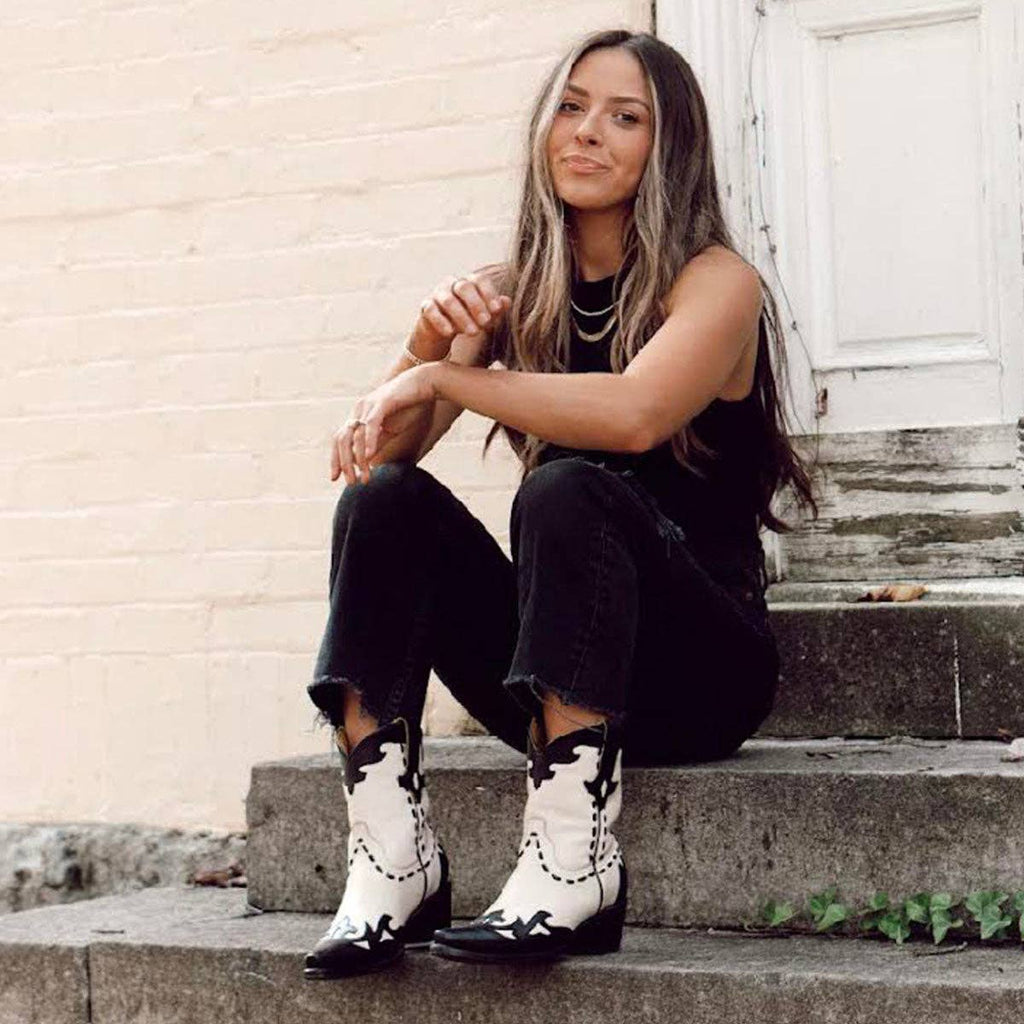 Cookies and Cream-Genuine Leather Boots