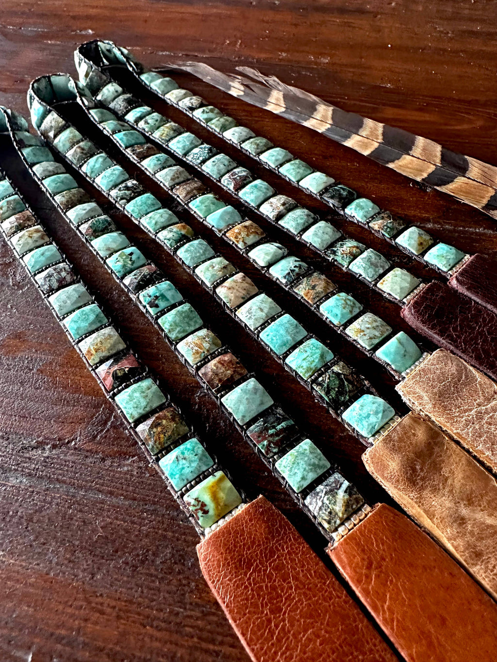 Blue Mesa; Peruvian Turquoise Hatband