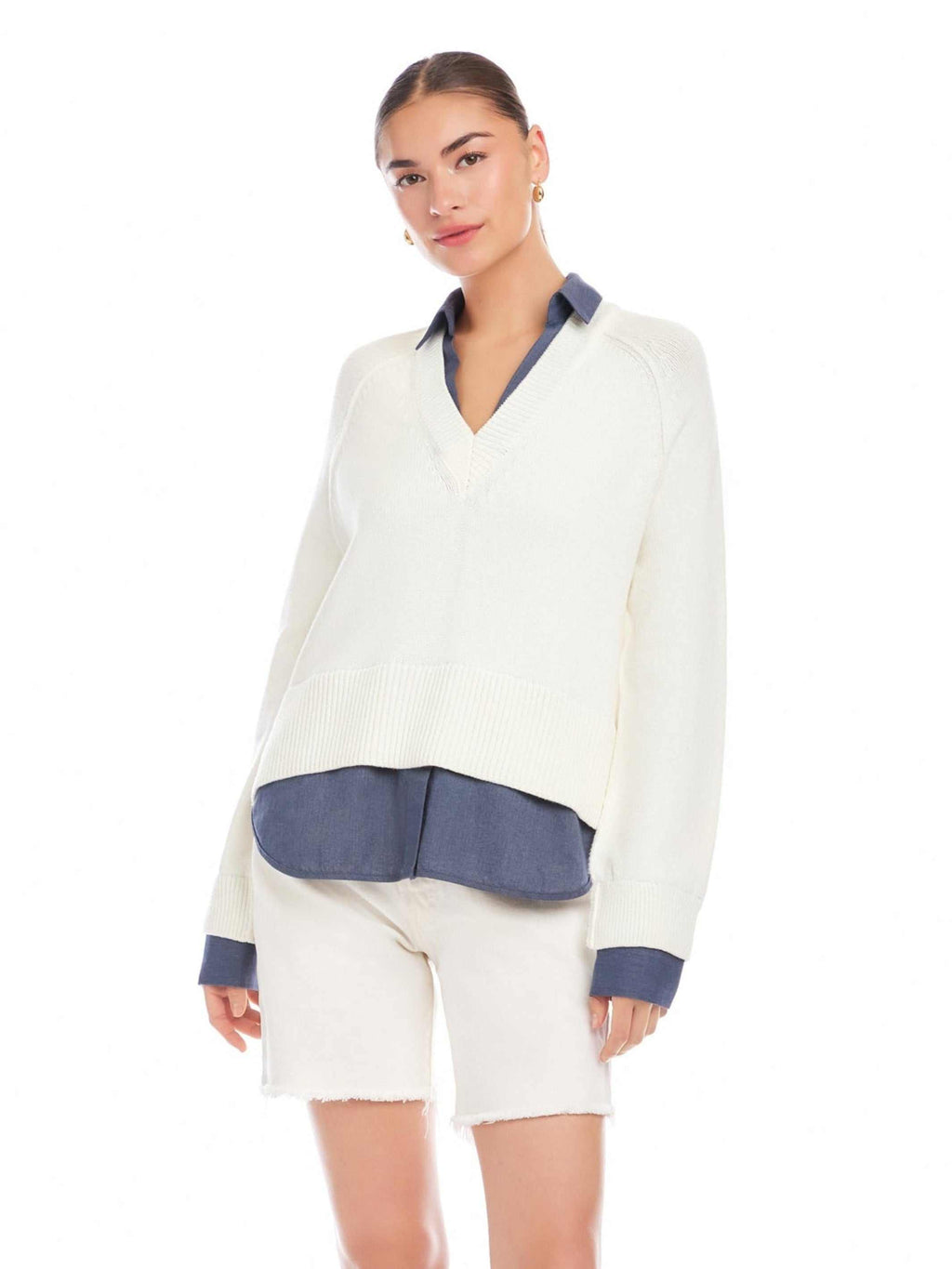 Carrie Mixed Media Sweater