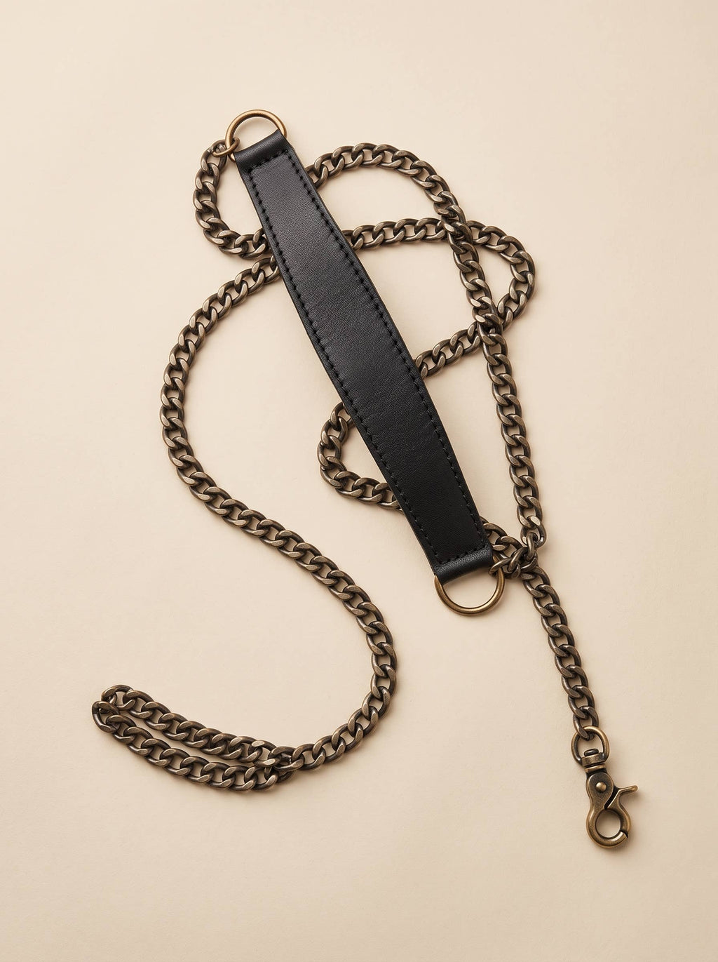 Studded fringe, Genuine Leather