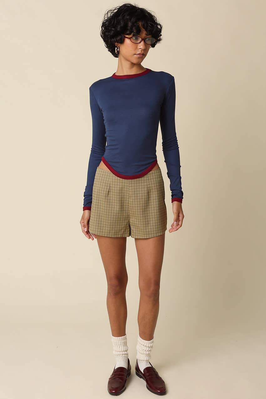 Kendall Contrast Trim Top