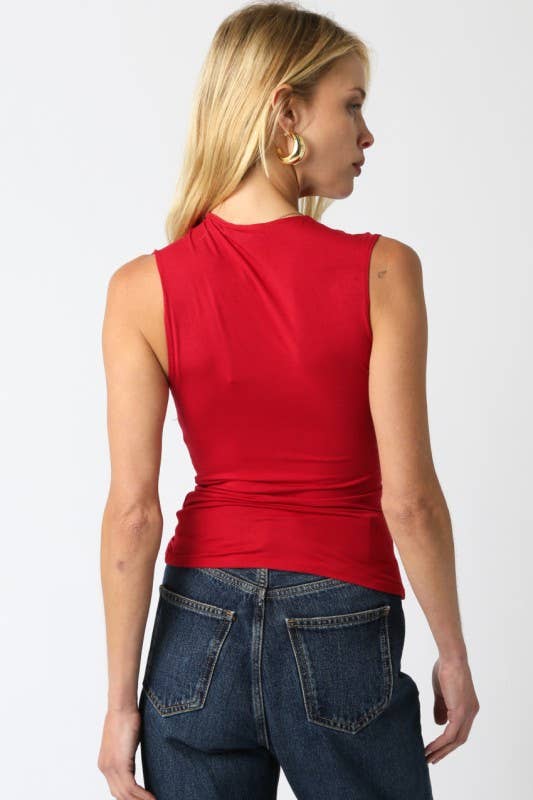Mia Asymmetrical Ruched Top