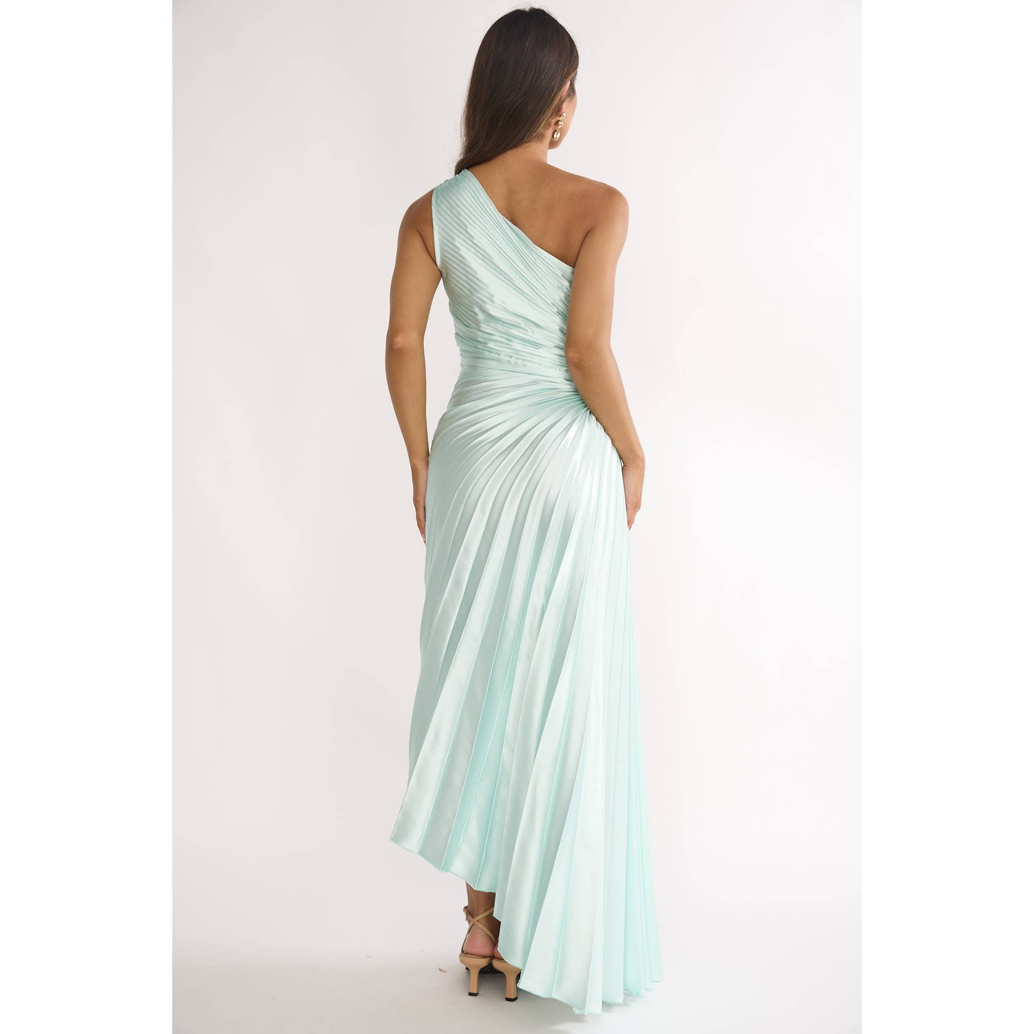 FLORAL ACCORDIAN MAXI DRESS