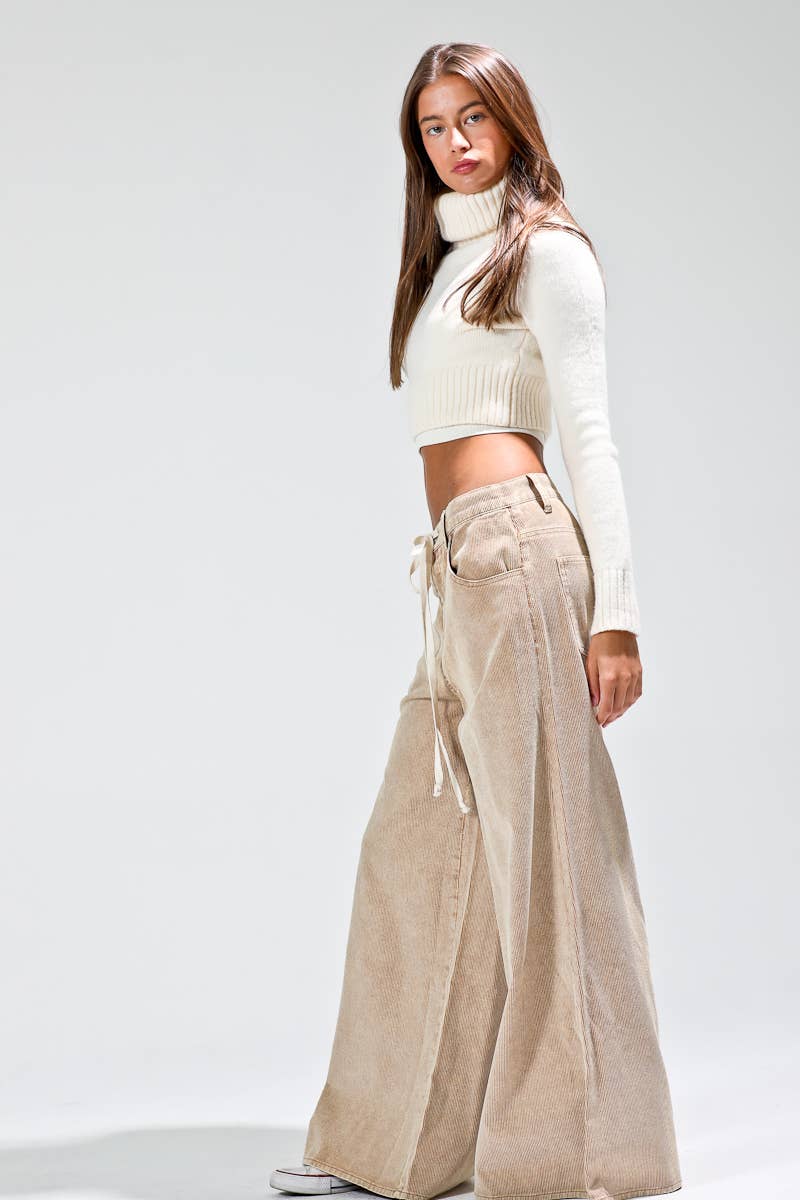 washed corduroy pants