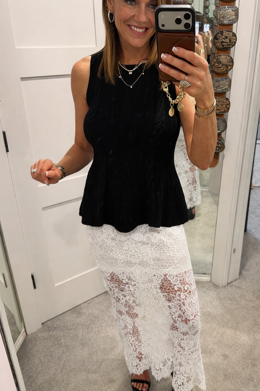 Greta Lace Maxi skirt