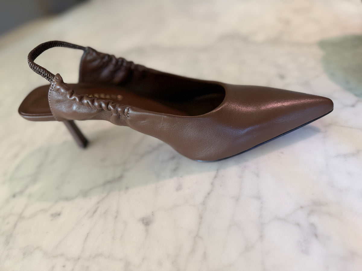 Leather Kitten Heel