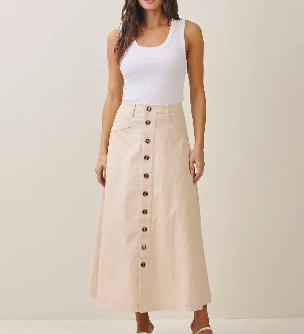 A Line Button skirt